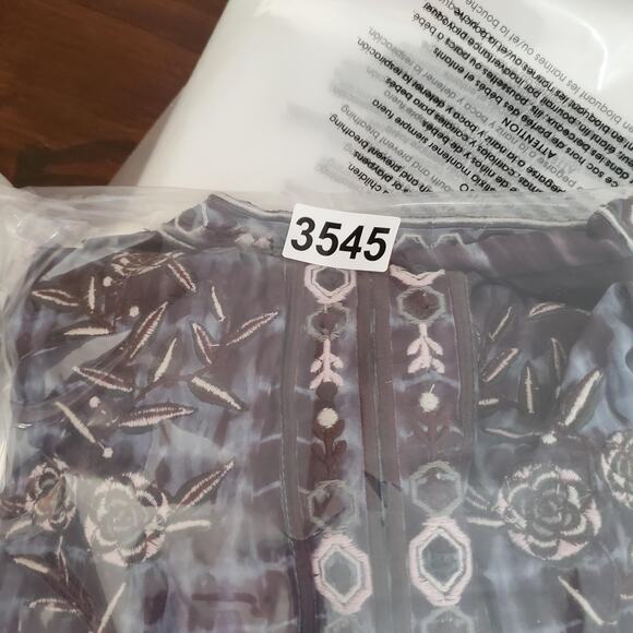 Love Kyla Tunic Top Womens Large Embroidered Boho Floral Blouse India - Picture 10 of 10